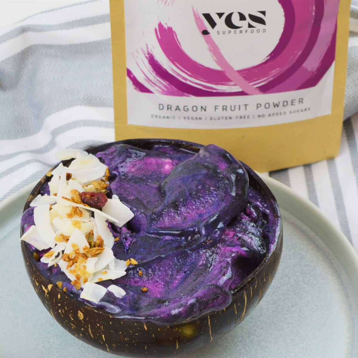 Galaxy Smoothie Bowl – Natural Blue & Purple Smoothie Recipe – Yes Superfood