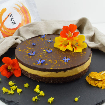 RAW VEGAN SEA BUCKTHORN CAKE