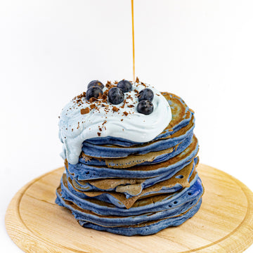 BLUE SPIRULINA PANCAKES