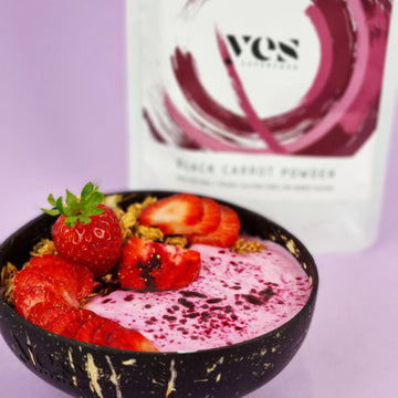 Black Carrot Yogurt Bowl
