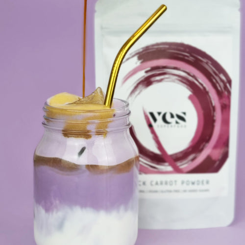 Black Carrot Iced Latte