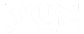 Logo of YES Superfood with a black and white design